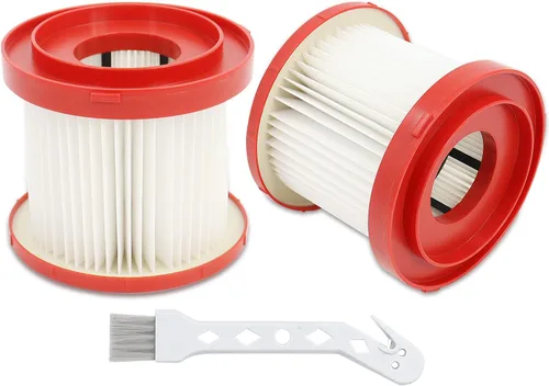 Filtro de aspiradora Kaulolado 49-90-1900 para Milwaukee, compatible con aspiradora sin cable Milwaukee M18 0780-20 0880-20, paquete de 2 filtros de