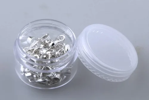 Miniatura 5 de 1 caja de 30 piezas de clip de clip de pellizco relleno de oro real para bricolaje fabricación de joyas (mezcla de 3 colores)