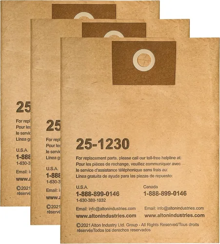 Miniatura 7 de Stanley 13-1520 Bolsa de filtro desechable para aspiradora húmeda o seca de 10 galones, paquete de 3