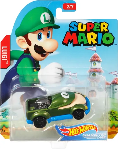 Miniatura 5 de Hot Wheels Super Mario Carros de Personajes Luigi Vehículo 2/7