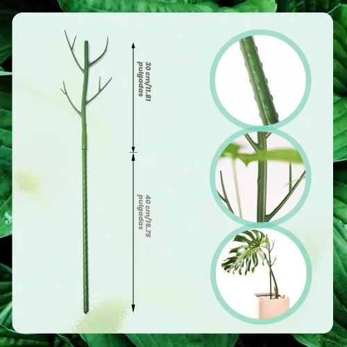 Miniatura 5 de Juego de estacas para plantas, soporte apilable para plantas Monstera, estacas de soporte para plantas de jardín para plantas