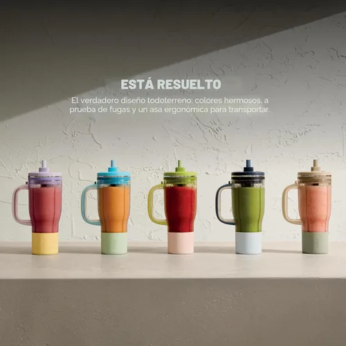 Miniatura 3 de Ninja Blendboss™ Licuadora personal para batidos y bebidas congeladas Taza de viaje de 26 oz con tapa a prueba de fugas, boquilla para beber