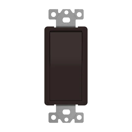 Miniatura 10 de ENERLITES Interruptor de luz de paleta decorativa de 3 vías, acabado brillante, un solo polo o tres vías, 3 cables, tornillo de puesta a tierra
