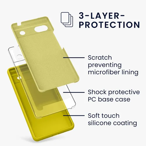 Miniatura 641 de kwmobile Funda Compatible con Google Pixel 6 Pro - Funda de teléfono de silicona TPU con acabado suave - Azul Arrecife