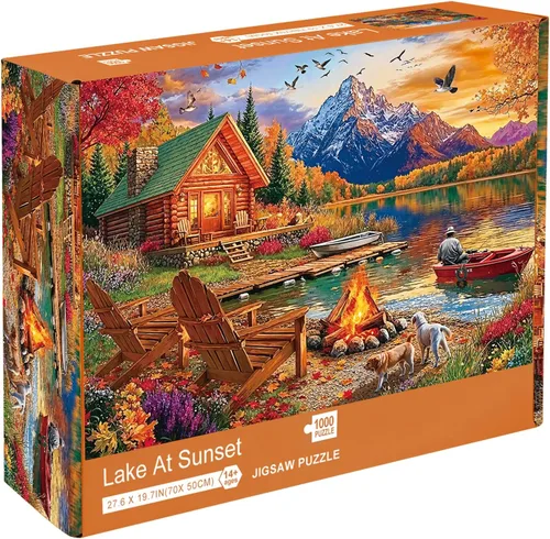 Miniatura 11 de Sutinban Rompecabezas de Halloween de 1000 piezas para adultos, calavera de terror, cabeza de calabaza, rompecabezas de casa encantada de Halloween