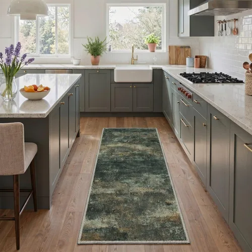 Miniatura 43 de BEIMO Alfombra de pasillo para cocina, alfombra lavable a máquina de 2 x 5 para entrada, alfombras modernas y abstractas suaves, cubierta de piso
