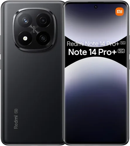Xiaomi Redmi Note 14 Pro+ Plus 5G + 4G LTE (para Tmobile Mint Tello y Global) (512 GB + 12 GB) NFC 6.67" 120Hz cámara Pro AI de 200MP modelo Negro