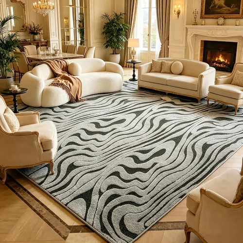 Miniatura 22 de UKELER Tapete antideslizante para puerta, alfombras de acento modernas para entrada, estilo romántico campestre americano, alfombras de algodón