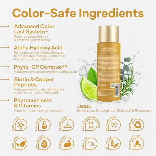 Miniatura 3 de Colorproof Biorepair Thicken Shampoo for Thinning Color-Treated Hair, Nourishes & Stimulates Hair & Scalp, Thicker, Fuller Looking Hair