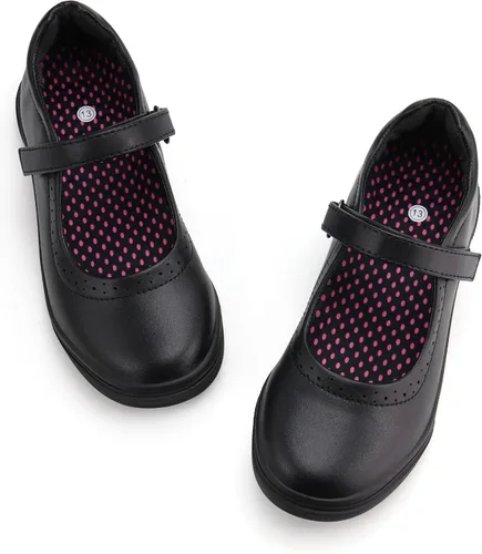 Miniatura 7 de JABASIC Zapatos planos Mary Jane para uniforme escolar para niñas