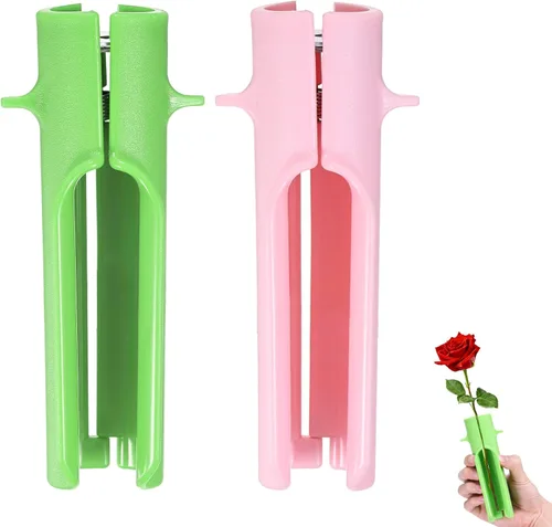 Miniatura 20 de M METERXITY Paquete de 1 herramienta peladora de espinas de rosas, pelador de espinas de hojas de tallo de rosa de metal para ramos, ramas