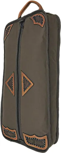 Miniatura 8 de Tahoe Premium Durango Western Halter, bolsa de transporte y almacenamiento - Construcción acolchada impermeable de tres capas con agarre de mano