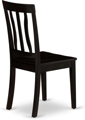 Miniatura 11 de East West Furniture PFAN6-CAP-W - Juego de comedor de 6 piezas que contiene una mesa de comedor cuadrada con hojas de mariposa y 4 sillas de cocina