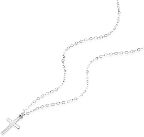 Miniatura 13 de Collar de cruz de oro para mujer, collares con colgante de cruz minimalista, longitud de 16 a 18 pulgadas, joyería cristiana hecha a mano, regalo