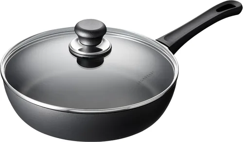 Miniatura 11 de Scanpan Sartén antiadherente clásica de 3.25 cuartos (11 pulgadas) con tapa, compatible con estufas de gas y eléctricas, apta para utensilios