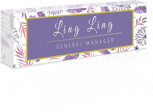 Miniatura 28 de Placa de nombre de escritorio personalizada, placa de identificación acrílica, placas de identificación grabadas personalizadas con logotipo/foto