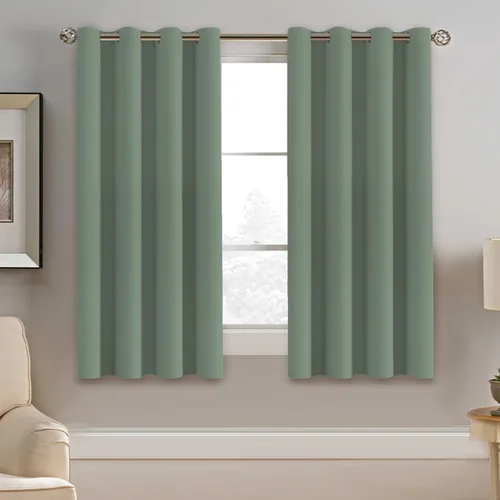 Miniatura 200 de H.VERSAILTEX - Cortinas blackout con aislamiento térmico y ojales en la parte superior, para patios, puertas correderas y división de habitaciones