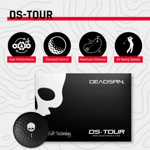 Miniatura 2 de Deadspin Golf Pelotas de golf premium con núcleo DeadSoft y patrón de hoyuelos para máxima distancia y control