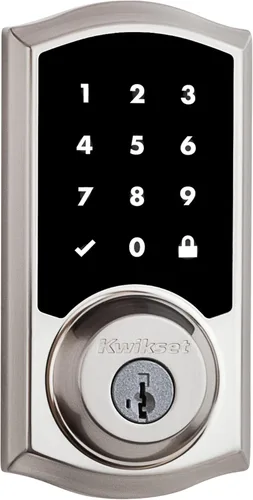 Miniatura 17 de Kwikset HomeConnect 918 Cerradura de pantalla táctil tradicional habilitada para Z-Wave de largo alcance, funciona con Ring Alarm, se requiere