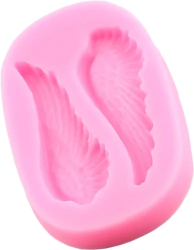 Miniatura 9 de Mujiang Juego de 4 moldes de silicona con alas de ángel para decoración de pasteles, chocolate y caramelo, resina Estilo a