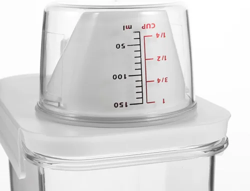 Miniatura 9 de jojofuny Dispensador con tapa Botellas de loción vacías Dispensador de líquido de lavandería Dispensador de polvo Perfumado Grano de lavandería