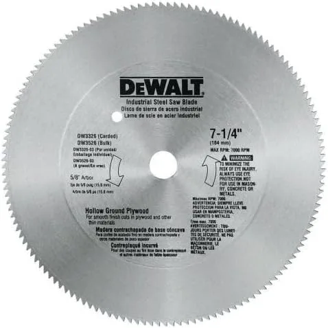 Miniatura 2 de DEWALT Hoja de sierra circular, 7 1/4 pulgadas, 16 dientes, corte de metales (DW3330)