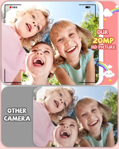 Miniatura 4 de Kikapabi Cámara de juguete de unicornio para niños, niñas y niños de 3 a 8 años, regalos de Navidad y cumpleaños para niñas de 3, 4, 5, 6, 7, 8