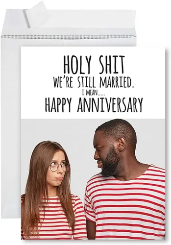 Miniatura 11 de Andaz Press Tarjeta fotográfica personalizada de 8.5 x 11 pulgadas con sobre, tarjeta de aniversario personalizada para marido, esposa, él, ella