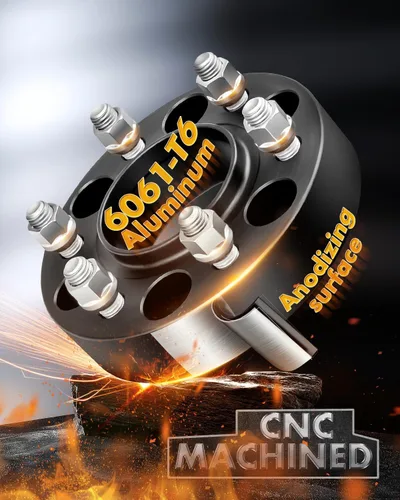 Miniatura 5 de Dynofit Espaciadores de rueda de 6 x 5.5 pulgadas de 1.5 pulgadas, resistentes 6 x 139.7 separadores centrados en cubos forjados compatibles con Ram
