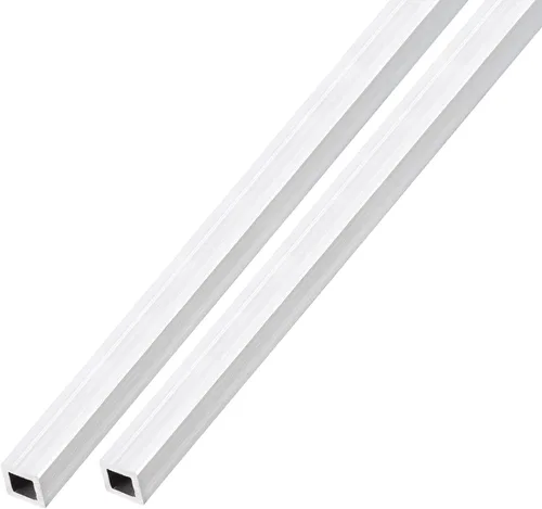 METALLIXITY Tubo cuadrado de aluminio (6 mm x 6 mm x 1 mm x 300 mm) 2 piezas, Tubo de aluminio 6063 - para mobiliario del hogar, maquinaria