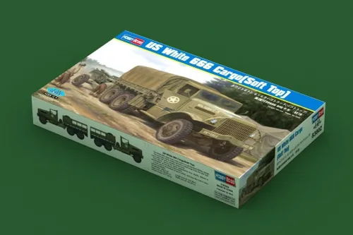 Miniatura 3 de Hobby Boss US White 666 Kit modelo camión de carga (parte superior suave), HY83802
