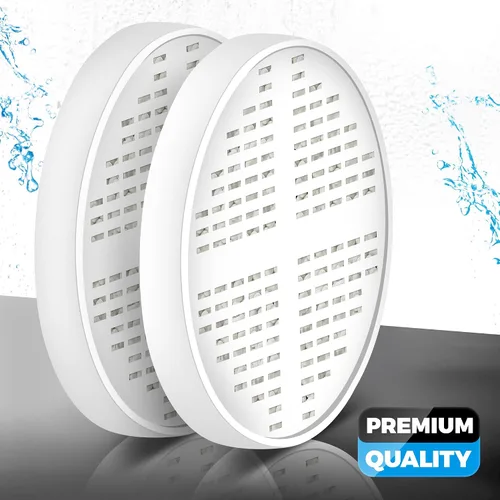 Miniatura 6 de AquaHomeGroup Cartucho de repuesto para filtro de ducha de vitamina C + E + A (paquete de 2) - Filtro de ducha infundido con vitaminas para una