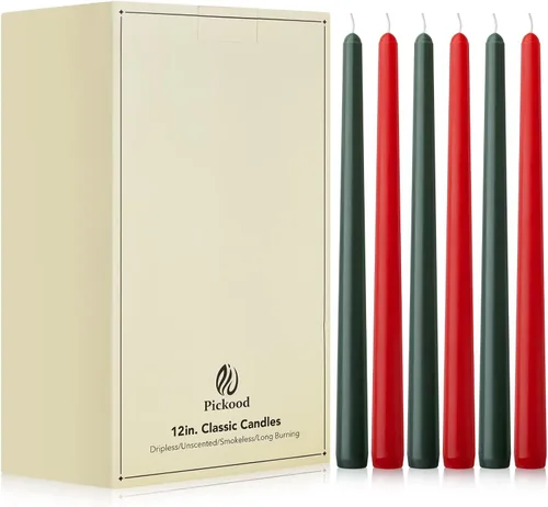 Miniatura 28 de Velas cónicas largas de 10 pulgadas sin aroma y sin goteo de 30 unidades, paquete a granel - Velas cónicas blancas a granel, perfectas para bodas