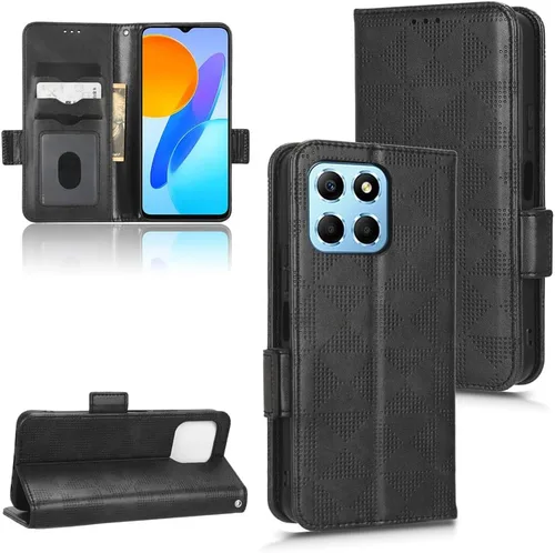 Funda para Honor X6 4G y X8 5G y X6S 4G, piel con función atril y soporte, color negro