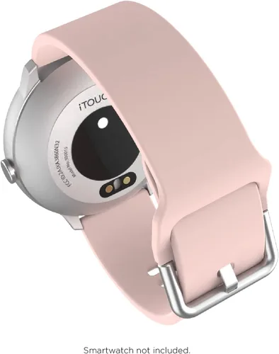 Miniatura 5 de iTouch Correa de reloj de silicona de 0.787 in 0.945 in, correa de repuesto deportiva impermeable de liberación rápida para hombres y mujeres