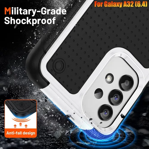 Miniatura 3 de Funda resistente para Galaxy A32 4G de 6.4 pulgadas, agarre texturizado antideslizante, resistente a caídas
