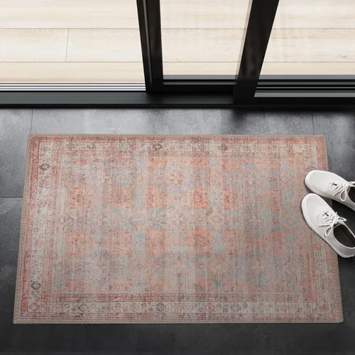 Miniatura 3 de GLN Rugs Traditional Collection - Alfombra de felpilla lavable a máquina, tradicional lavable, antideslizante, alfombra de felpilla de pelo corto