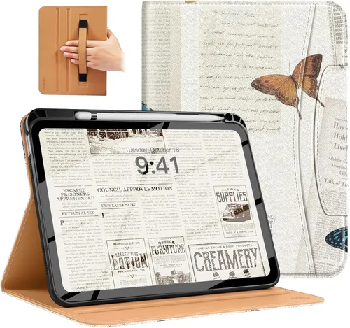 Miniatura 33 de MoKo Funda para iPad A16 de 11 pulgadas, funda para iPad de 11ª/10ª generación (2025/2022) con soporte para lápices y bolsillo, funda con soporte