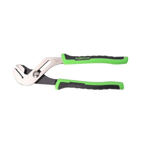 Miniatura 4 de Hilmor Alicates de lengüeta y ranura de 10 pulgadas con mango de goma, negro y verde, GJP10 1885367