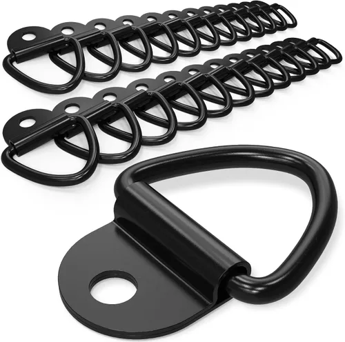 Miniatura 8 de 12 Piezas de Anclajes de Amarre de Anillo en V de 2" de Diámetro de Acero Anclaje de Anillo en V de Perno para Remolque para Remolque, Carga