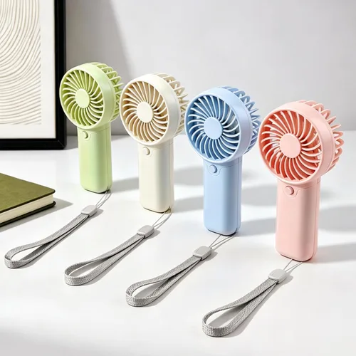 4 ventiladores AAA alimentados por batería pequeños ventiladores portátiles con 1 velocidades, ventilador personal silencioso de 5 pulgadas para