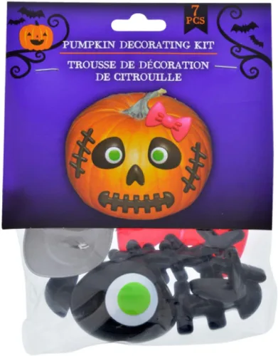 Miniatura 3 de Greenbrier International Kits de decoración de calabaza, 4 juegos diferentes (monstruos y brujas)