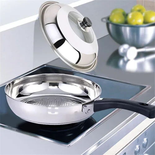 Miniatura 2 de Hofumix - Tapa universal para olla de acero inoxidable, tapa para utensilios, con ventilación de vapor, 13.38 pulgadas (pequeño)