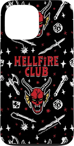 Miniatura 23 de Funda con patrón Hellfire Club de Stranger Things para iPhone 11 Pro Max