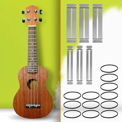 Miniatura 7 de Boao 3 juegos de protector de traste de guitarra, guardias de diapasón, protector de diapasón de acero inoxidable, protector de traste de guitarra
