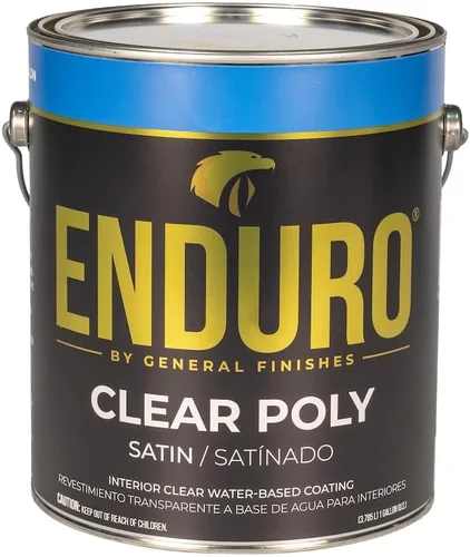 Miniatura 5 de General Finishes Enduro Poliuretano transparente a base de agua, 1 galón, mate Plano