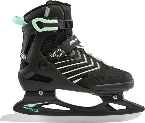 Miniatura 2 de Bladerunner Ice by Rollerblade Igniter XT - Patines de hielo para mujer, color negro y verde de invierno