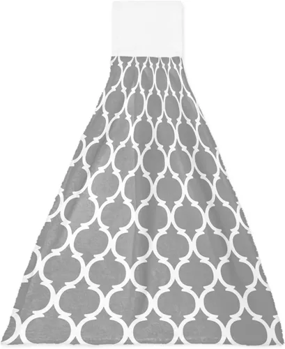 Miniatura 7 de Toallas de cocina colgantes estilo granja, retro, textil, textura a cuadros, toallas de mano con lazo para colgar, estilo granja, suaves