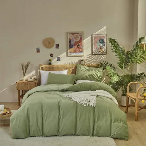 Miniatura 17 de Wellboo Juegos de Edredones Morados Tamaño King Ropa de Cama Morado Polvoriento Edredones de Algodón Modernos Lila Suaves Colchas para Mujeres Niñas