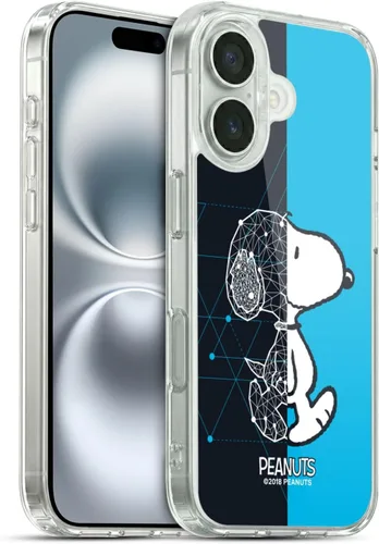Miniatura 153 de Head Case Designs Funda de gel con licencia oficial de Peanuts Snoopy & Woodstock Halfs and Laughs [protección de grado militar] compatible